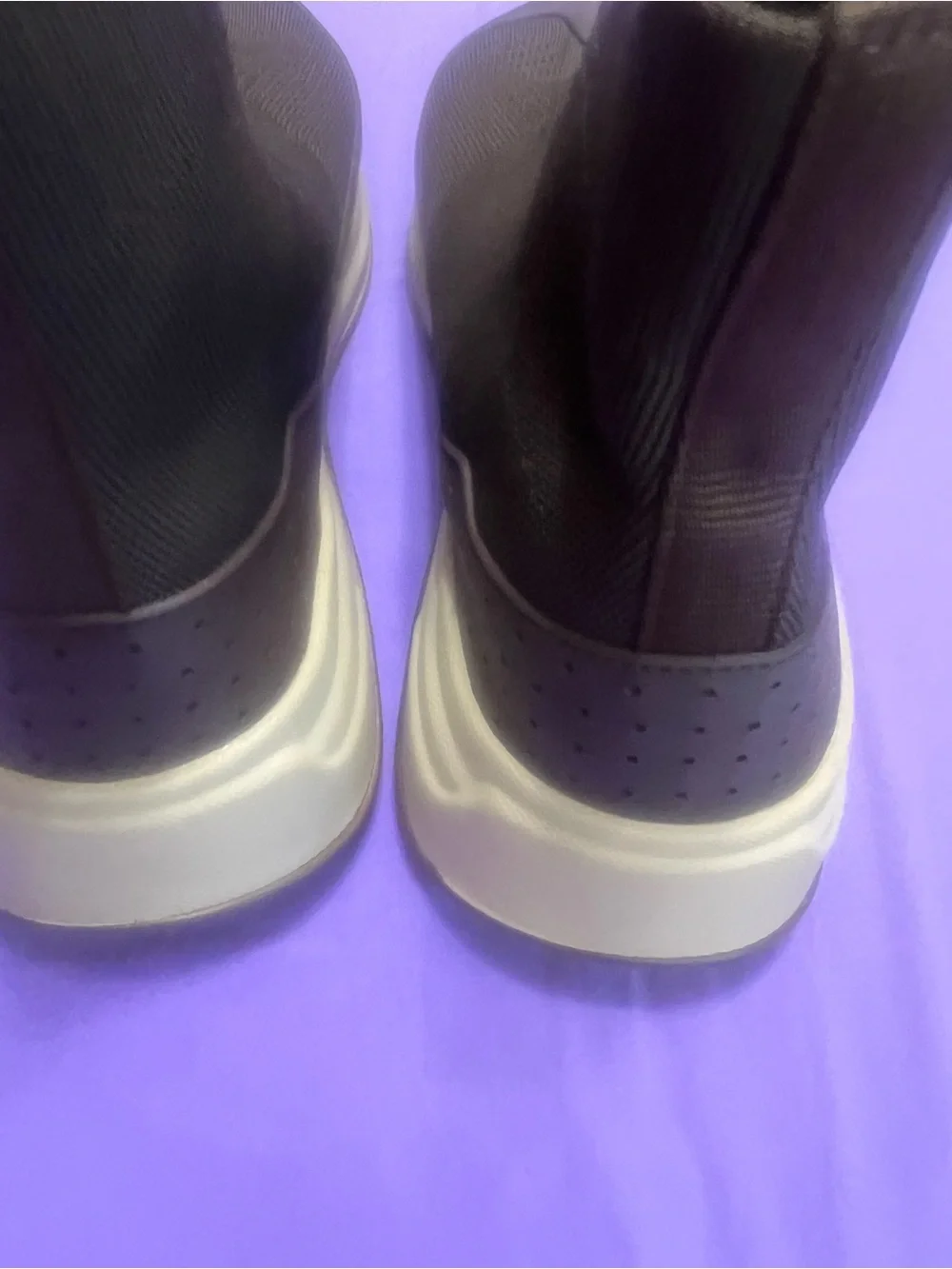 Men's Black and White Athletic Sneakers